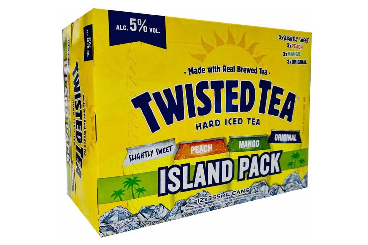 TWISTED TEA ISLAND MIX 12 CANS (12 x 355 ML)