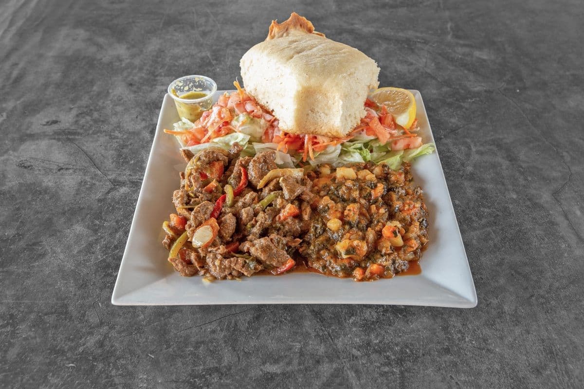 Beef Suqaar with Salad