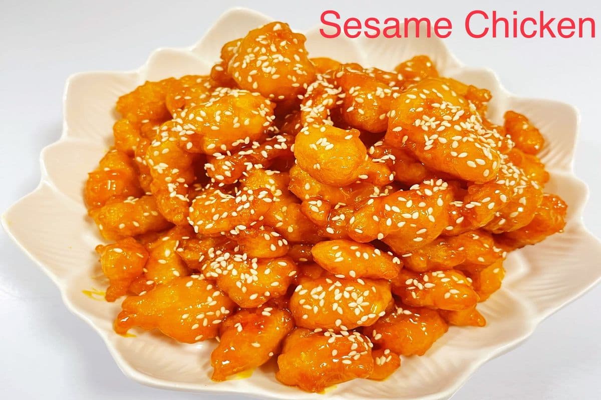 Sesame chicken- Party Tray大锡盒