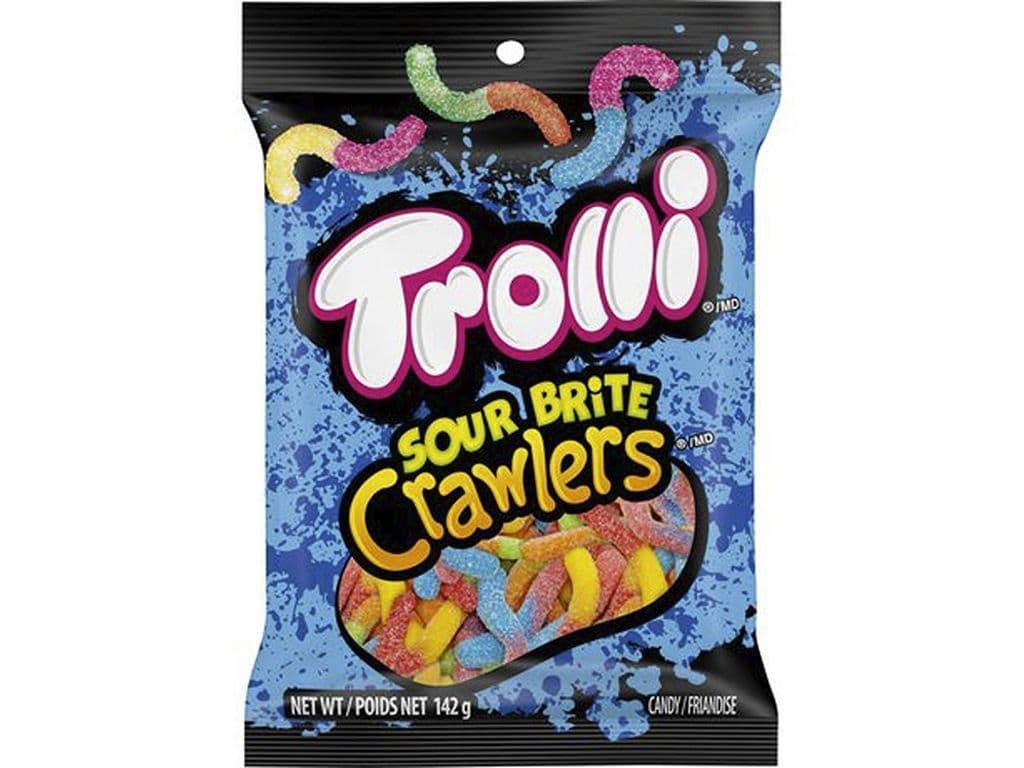 Trolli Sour Brite Crawlers Gummy Candy Bag