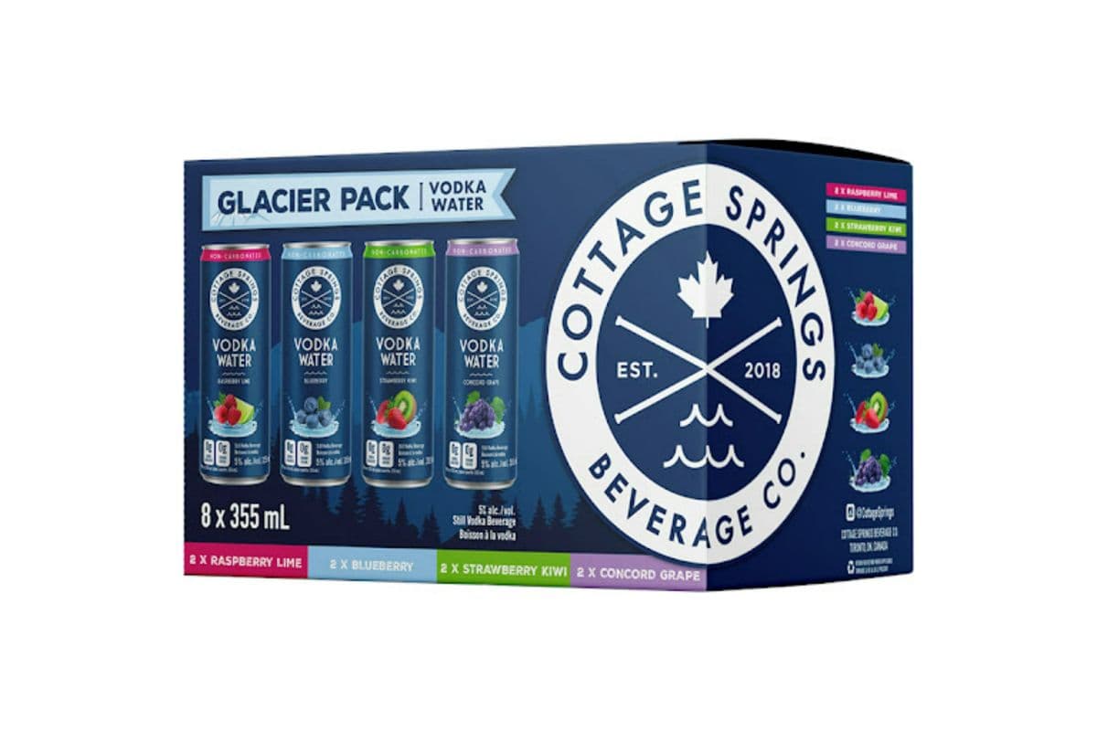 Cottage Spring Vodka Water (1 x 12 Pack)