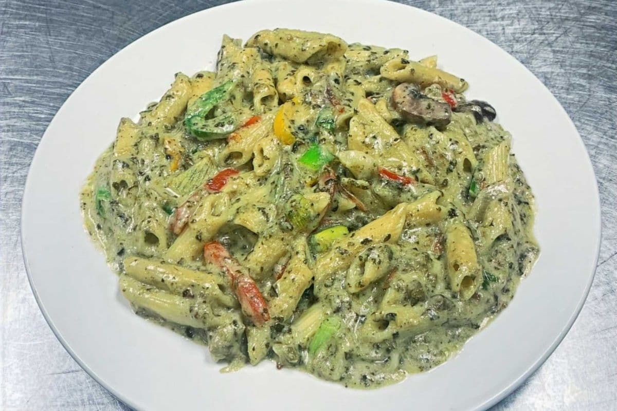 Pasta Penne W/Callaloo