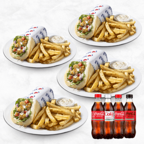 Dinner For 4 - Pita Wrap Combos