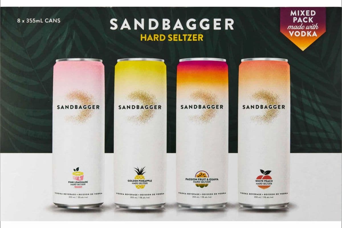 Sandbagger Hard Seltzer Vodka Mixer 8 Can (8 x 355ml)