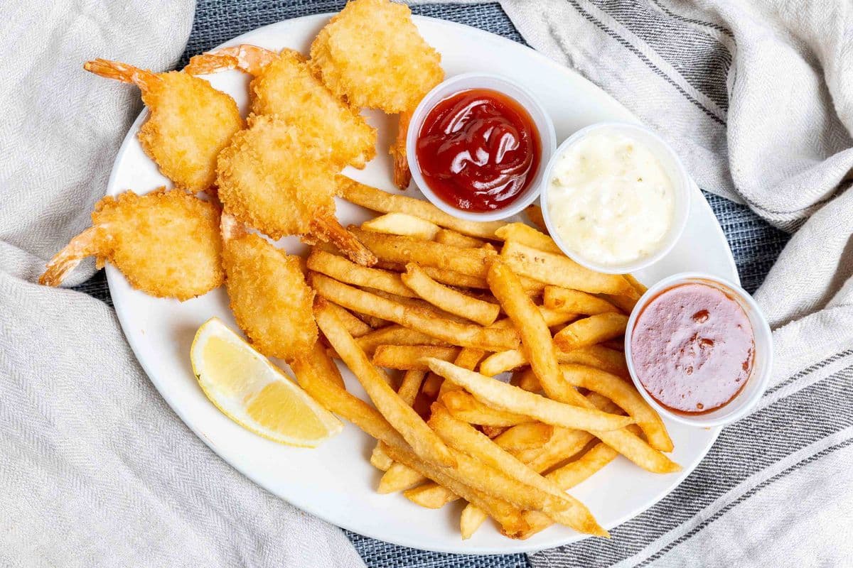 Tiger Shrimp and Chips (6-7 pcs)