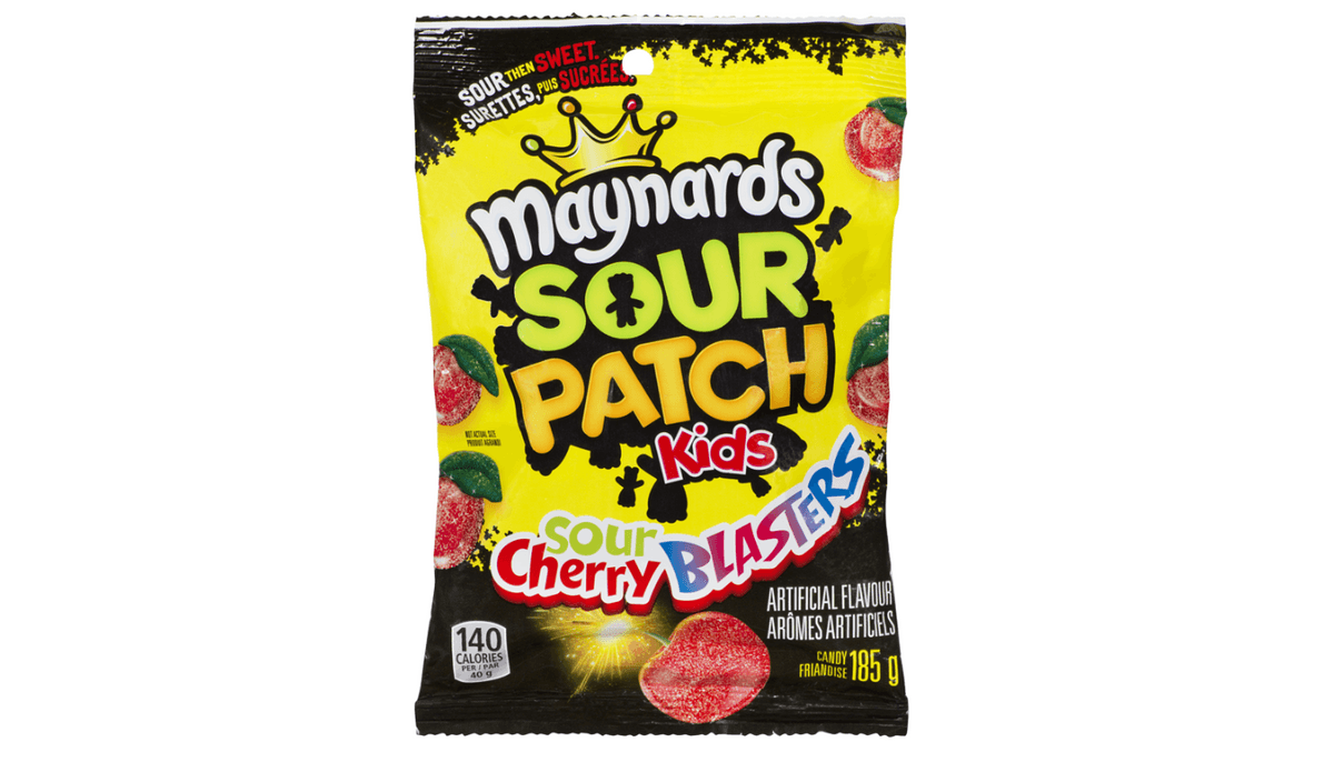 Maynards Sour Patch Sour Cherry Blasters 185g
