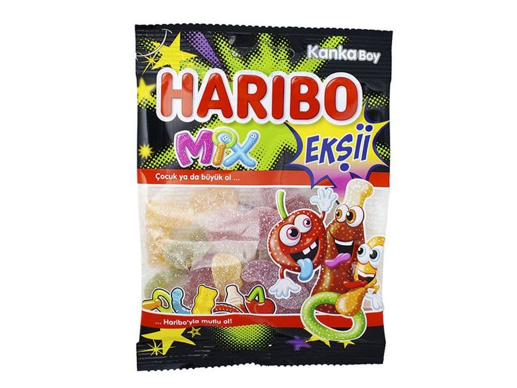 Haribo Mix Sour Halal Gummies 70g Turkish Gummy Candy