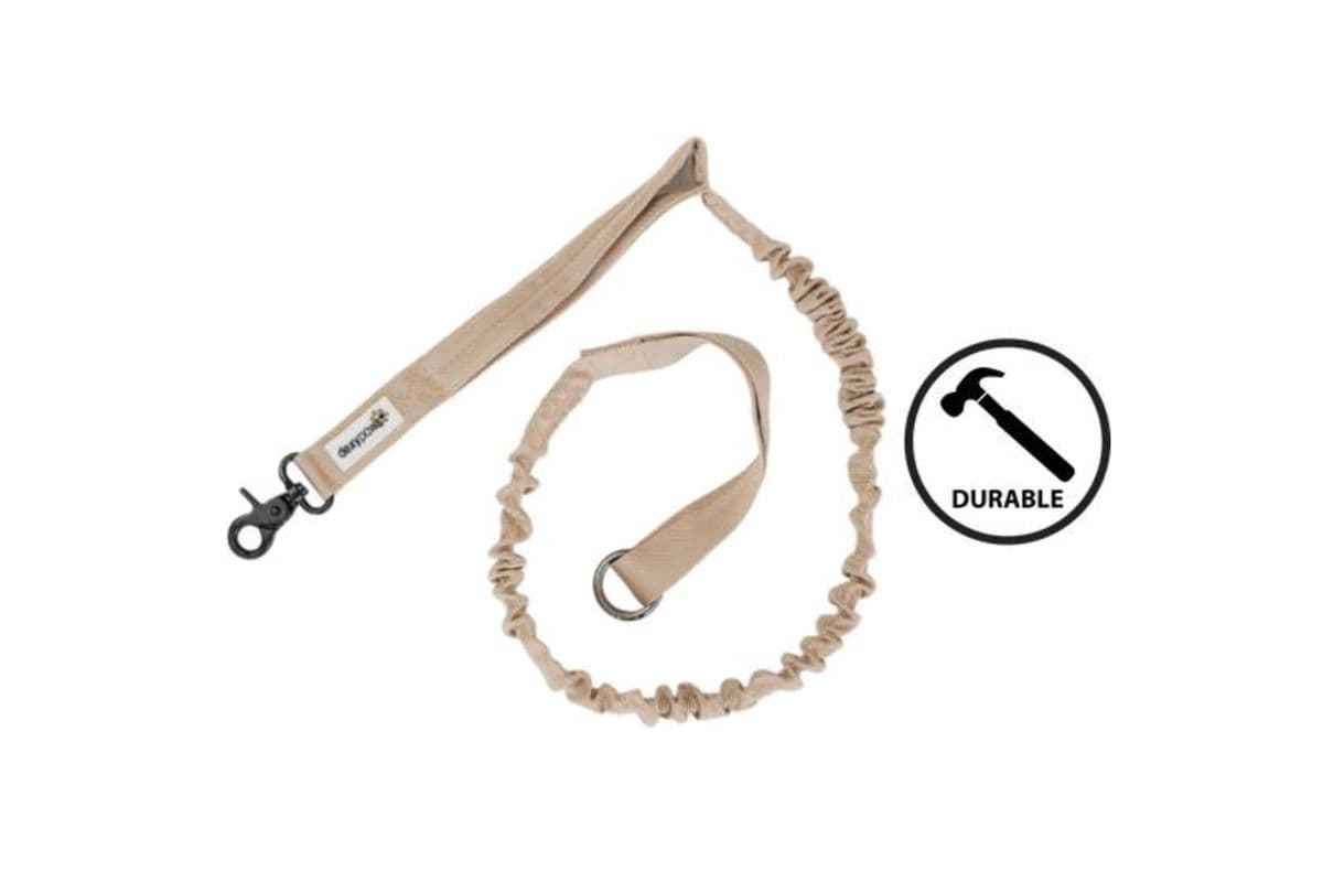 Dexypaws No Pull Bungee Leash with Handle Beige