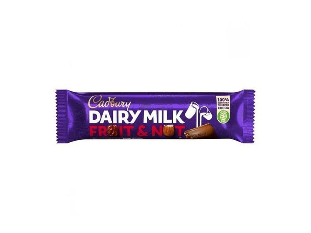 Cadbury Dairy Milk Fruit and Nut 49g UK Chocolate Bar