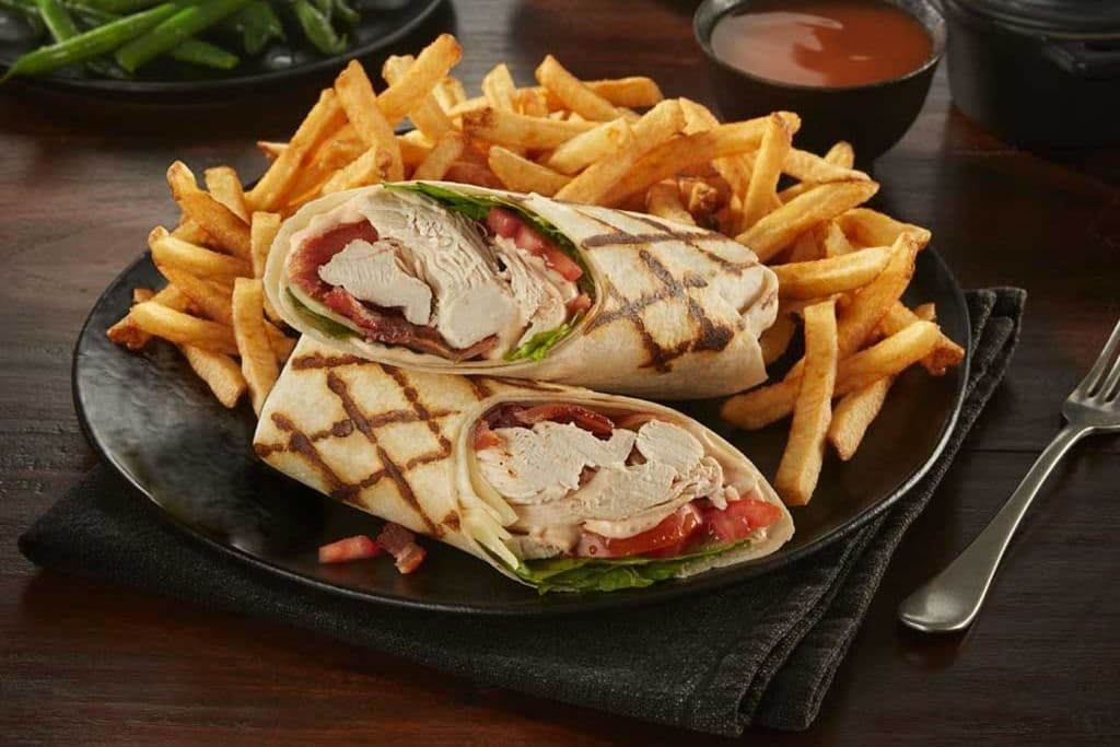 Rotisserie Chicken Club Wrap