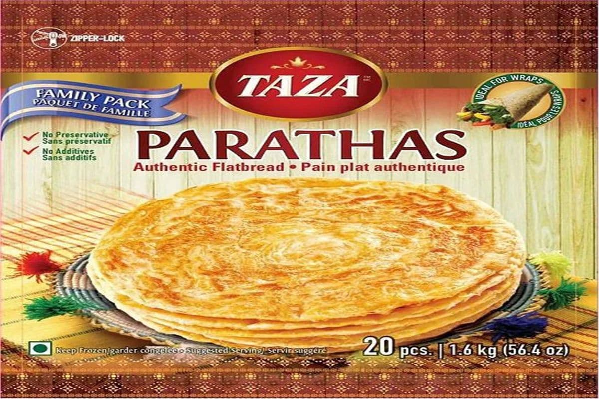 Taza Frozen Plain Paratha (20pcs) (1.2kg)