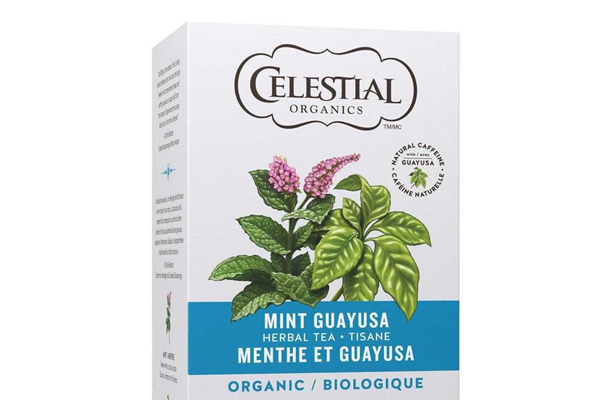 Celestial Seasonings Organic Mint Guayusa Herbal Tea