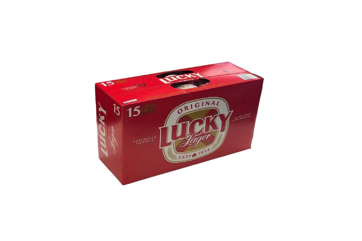 Lucky Lager 15 Pack Cans (15 x 355 ml Cans)