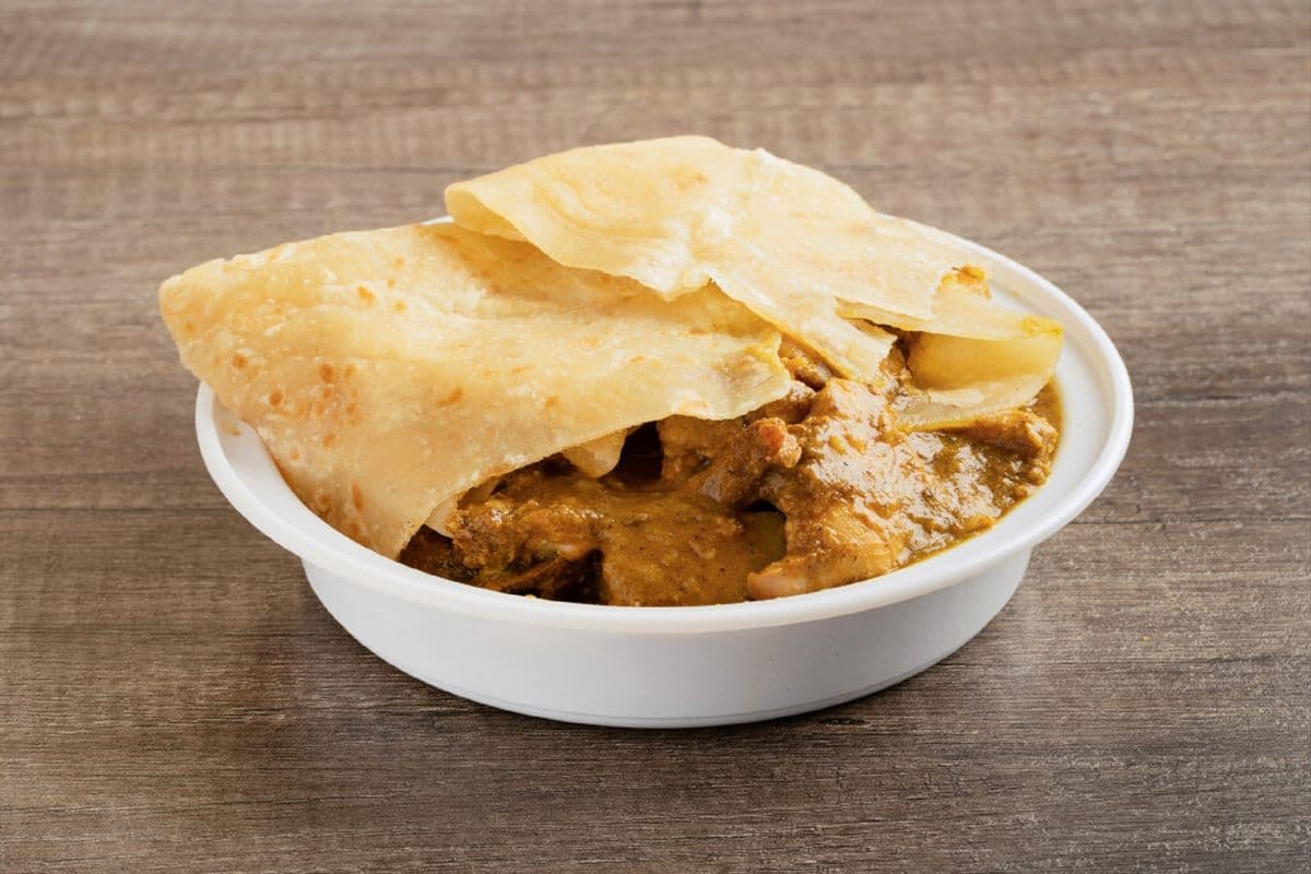 Curry Chicken with Fresh-Baked Roti