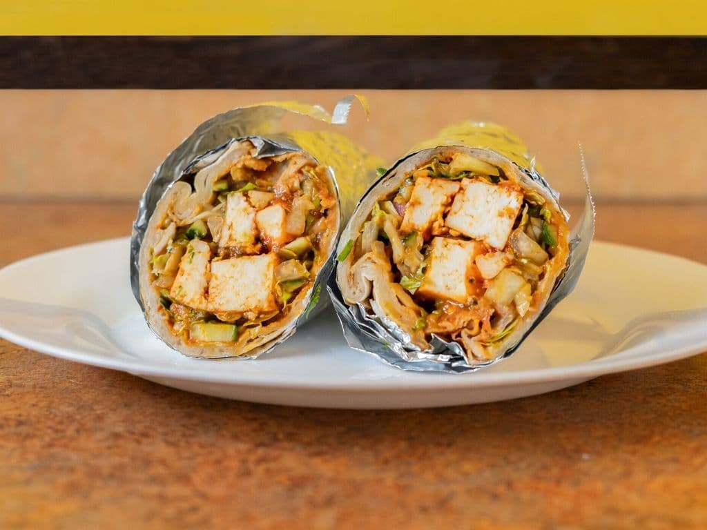 Paneer tikka wrap