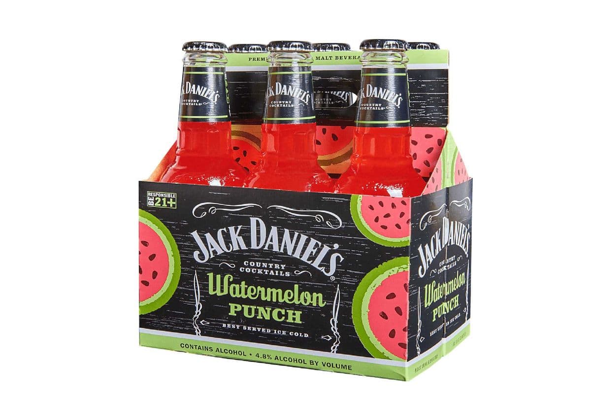 Jack Daniels Watermelon Punch (6 x 296 ml Bottles)