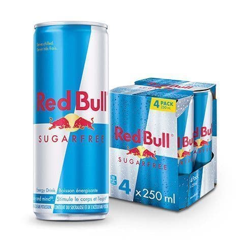 Red Bull Energy Drink Sugarfree - 250ml (4 pack)