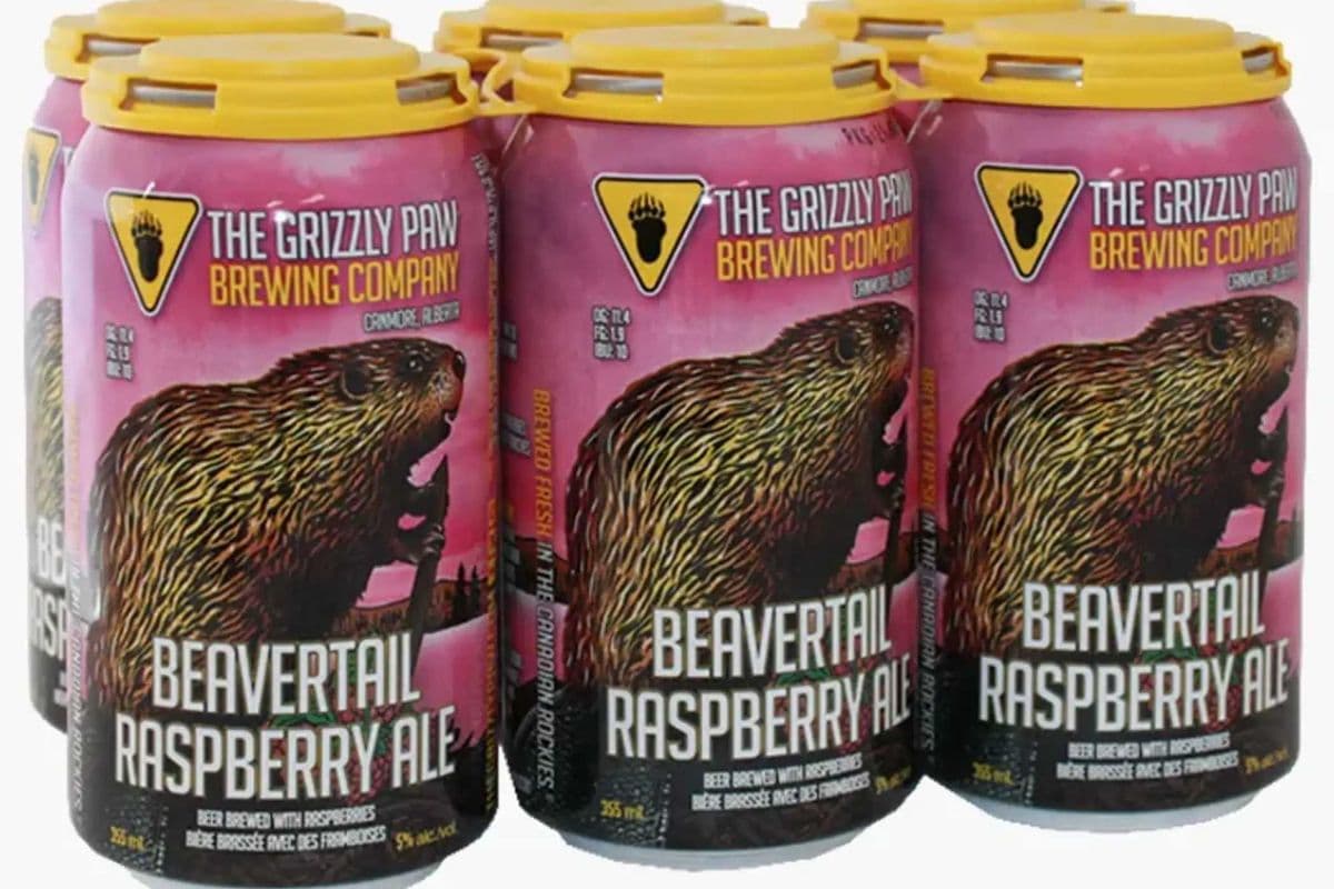 GRIZZLY PAW BEAVERTAIL RASPBERRY ALE 6-PC (1 x 6pc)