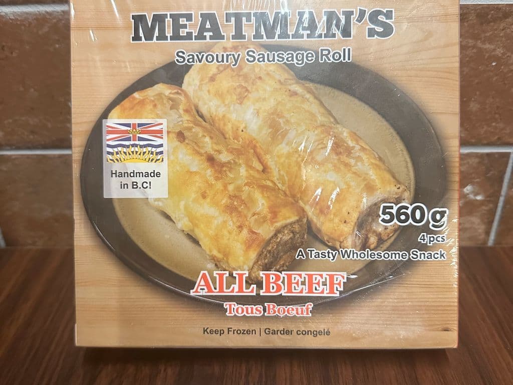 MEATMANāS SAUSAGE ROLL ALL BEEF 560G