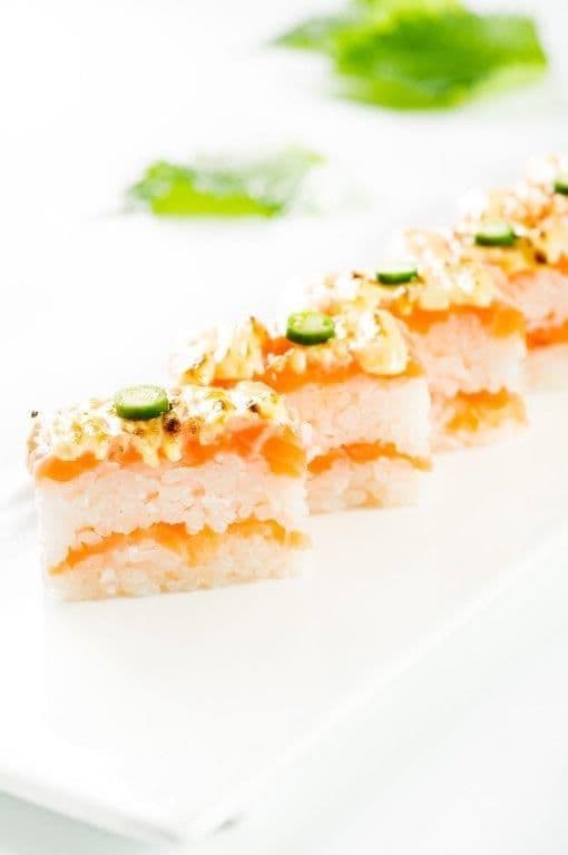 Aburi Salmon Oshi (7 Pcs)