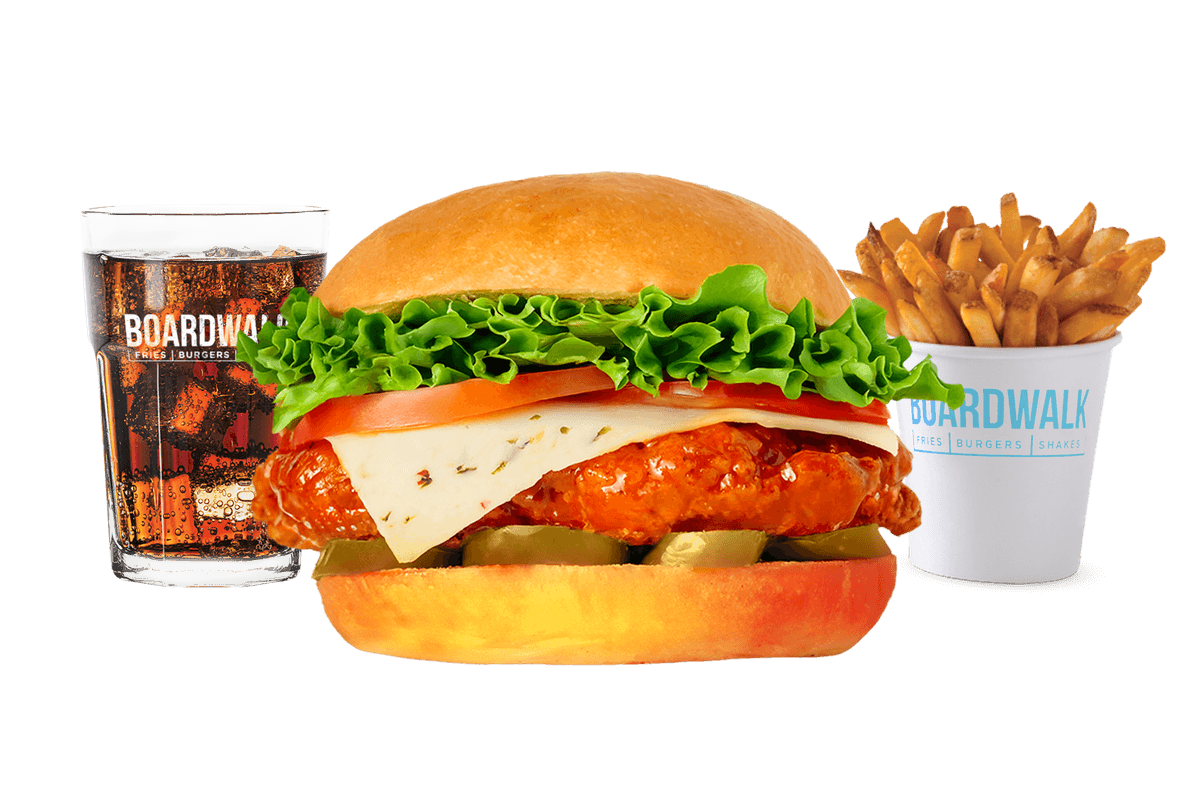 Bad Boy Classic Sweet and Spicy Chicken Burger Combo
