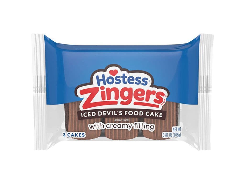 Hostess Zingers Iced Devils Chocolate Iced Cream Cakes 3 Pack 108g