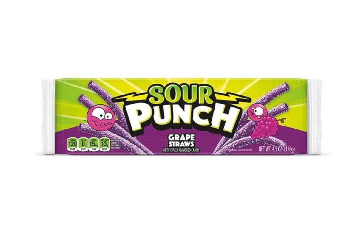 Sour Punch Straws - Grape