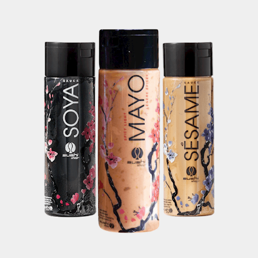 Soya, Sesame and Spicy Light Mayo Kit / Ensemble bouteilles soya, sésame et mayo légère épicée