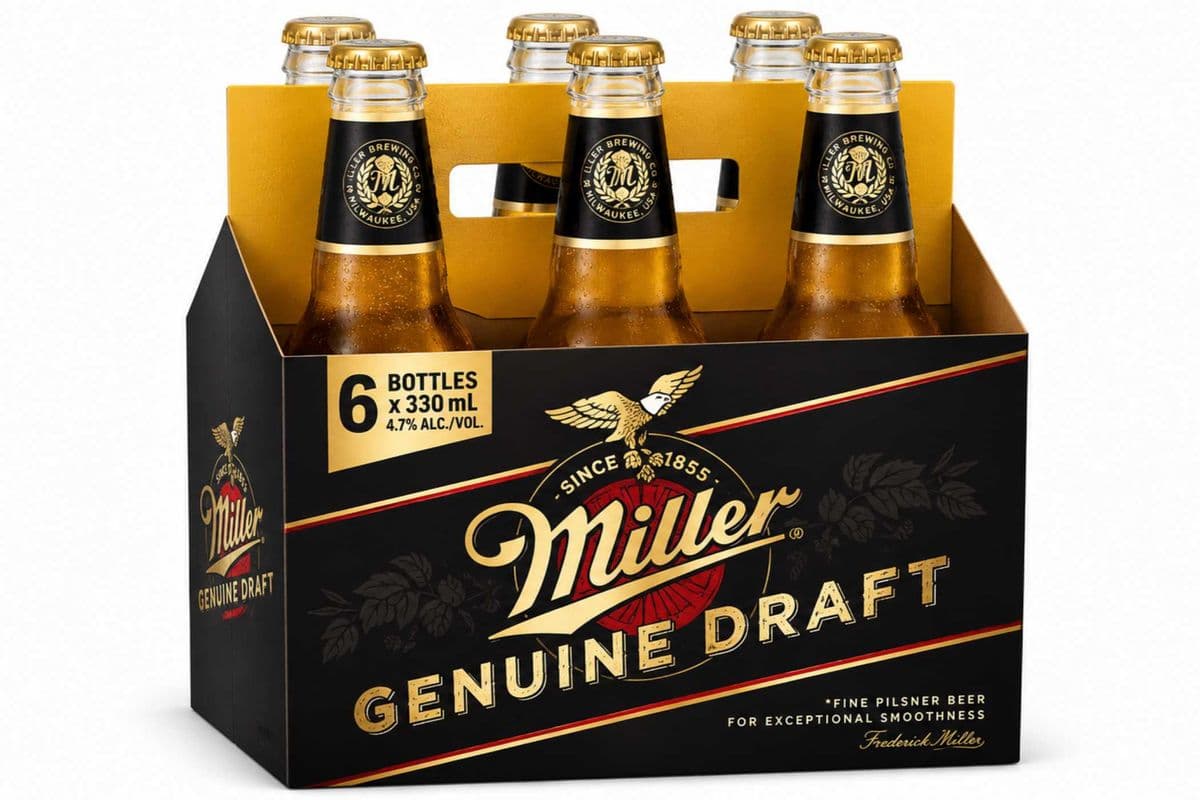 MILLER GENUINE DRAFT 6 BTL (1 x 330ML)