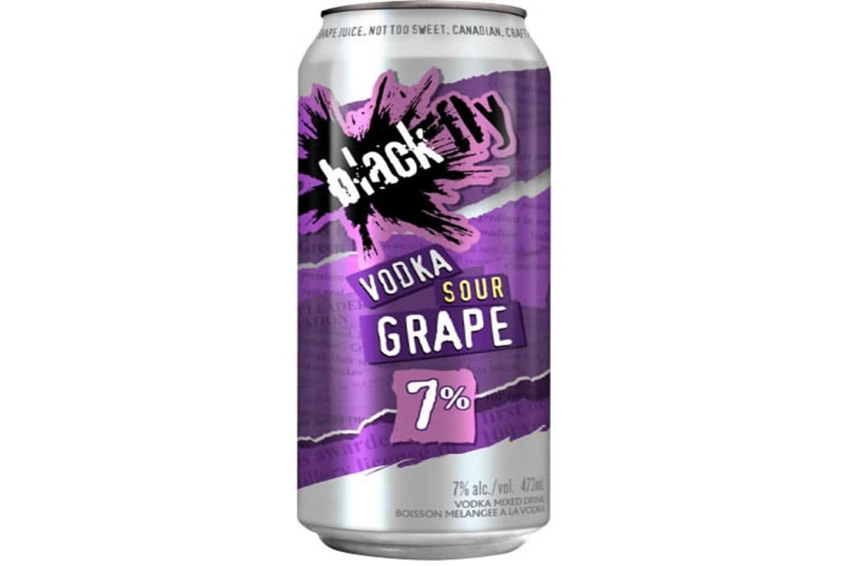 BLACK FLY VODKA SOUR GRAPE (1 x 473 ML)