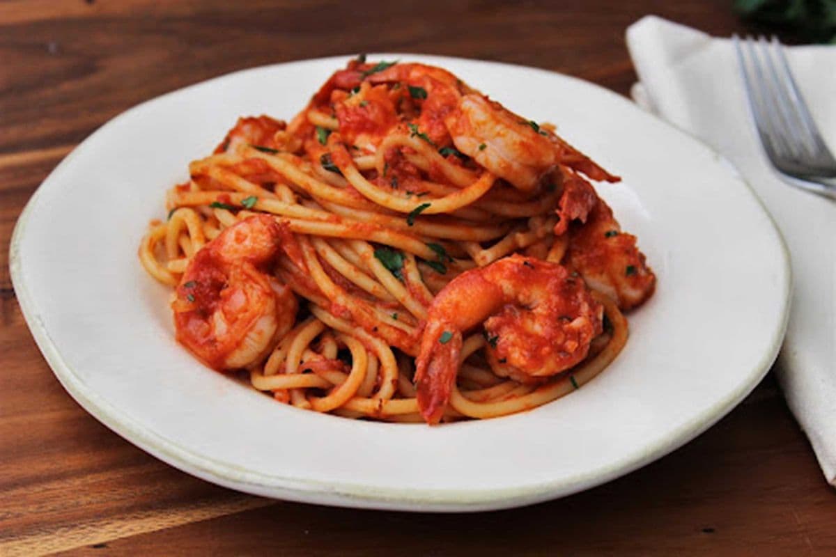 Crevettes Fra Diavolo & Pâtes / Shrimp Fra Diavolo & Pasta