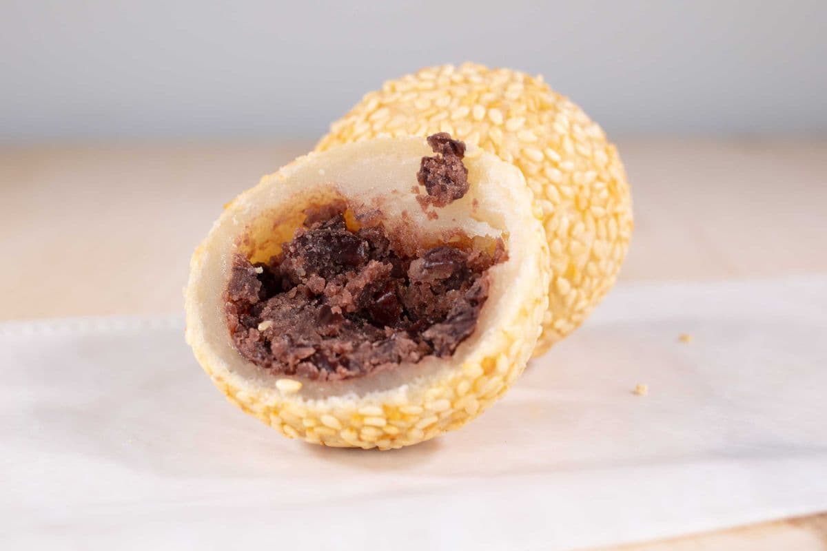 Red Bean Sesame Ball - Bánh Cam Đậu Đỏ