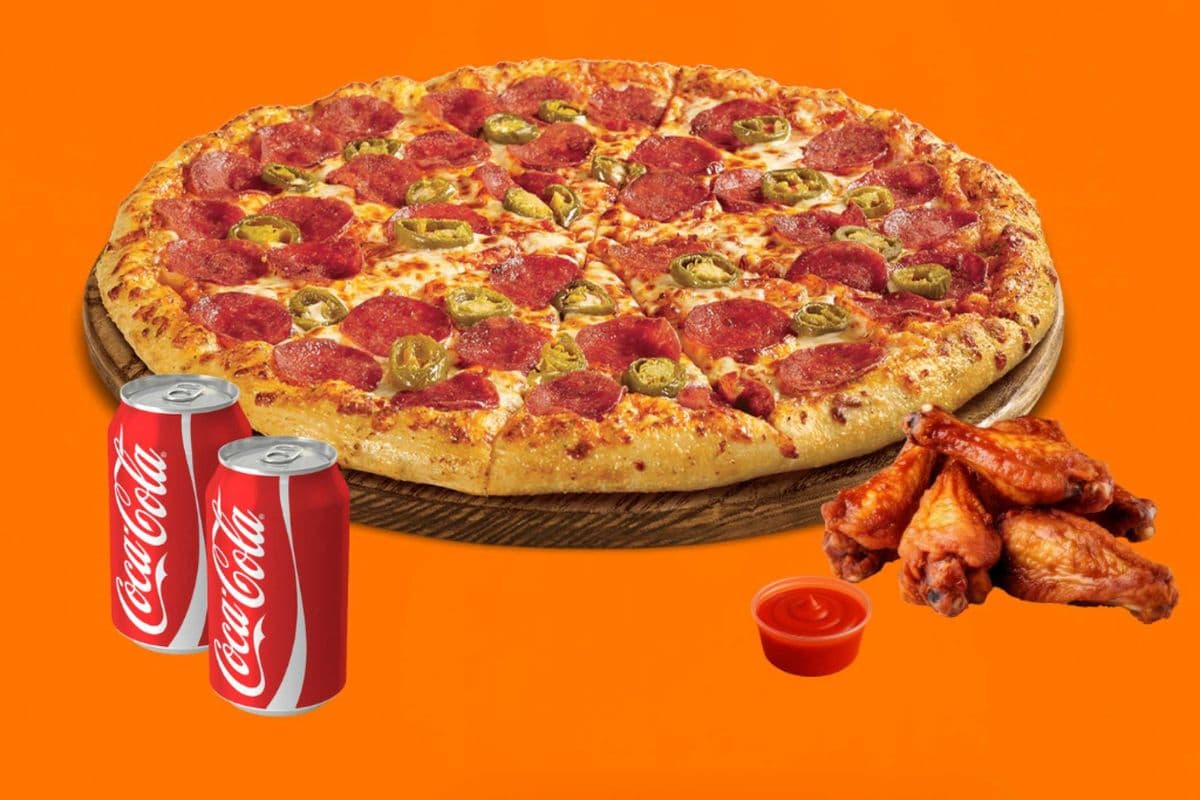 Large Pizza & 6 Wings Special