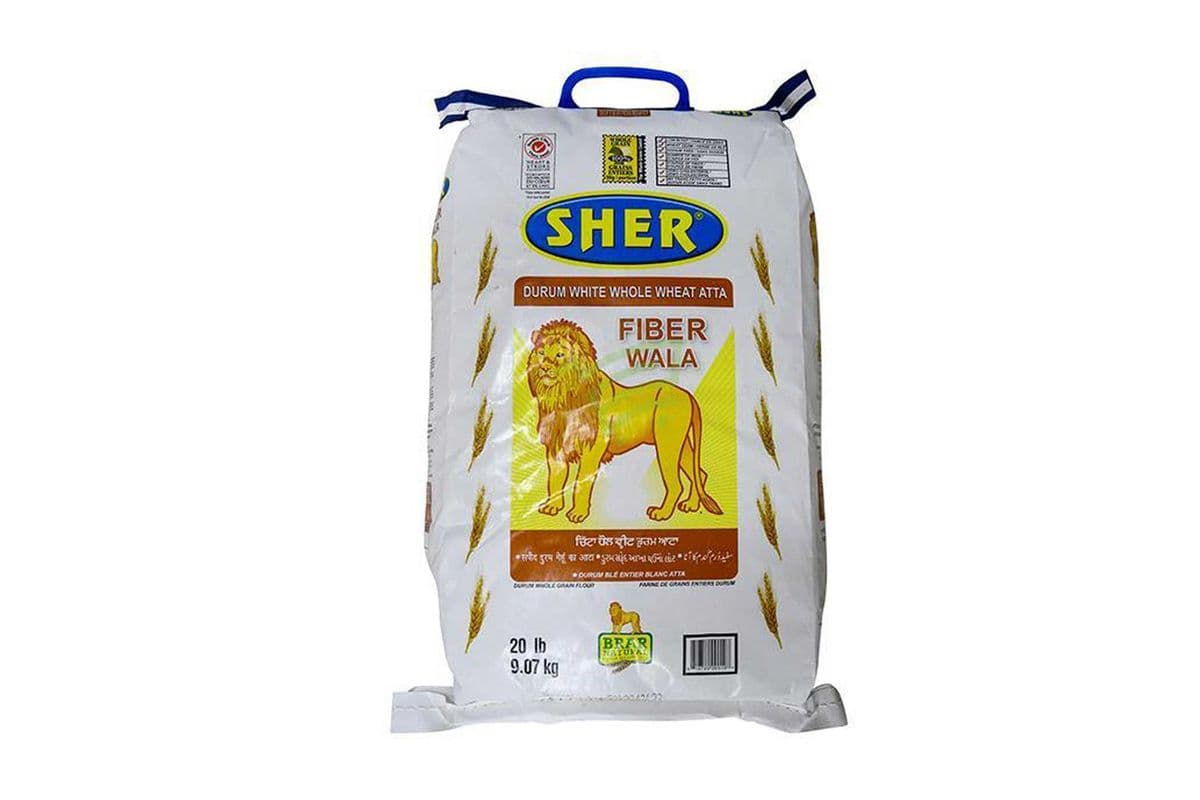 Sher Fiber Wala Flour (20 lbs)