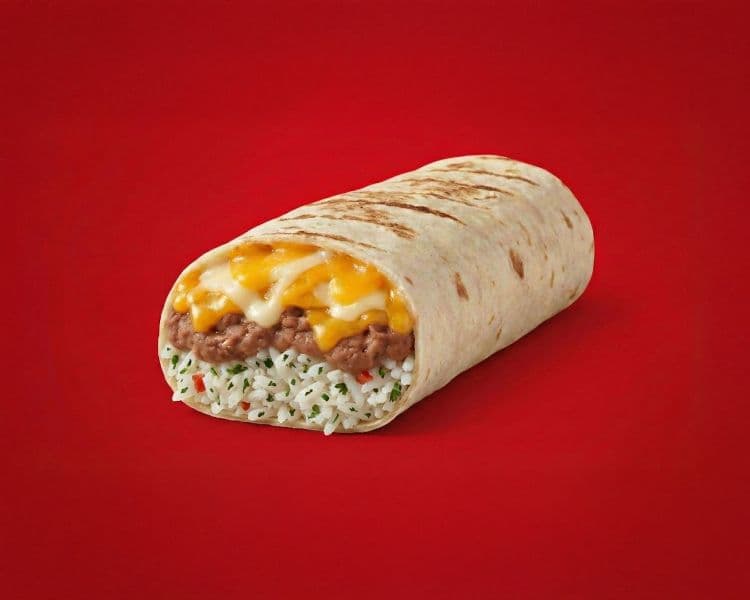 Cheezy Bean & Rice Value Burrito 8"