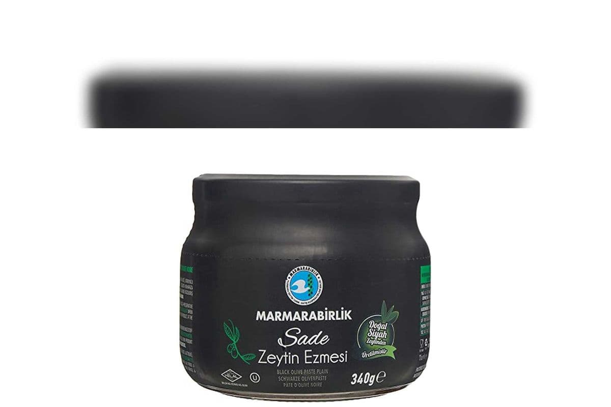 MARMARABIRLIK SADE ZEYTIN EZMESI Plain Black Olive Paste 175g