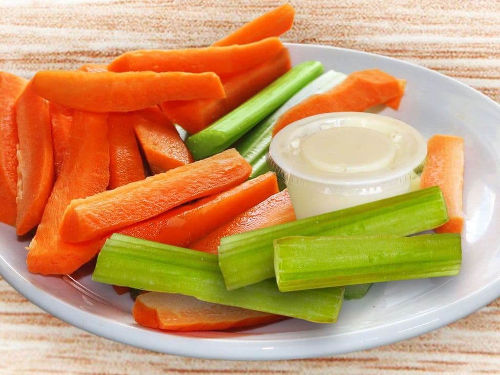 Veggies and Dip with Blue Cheese Dip