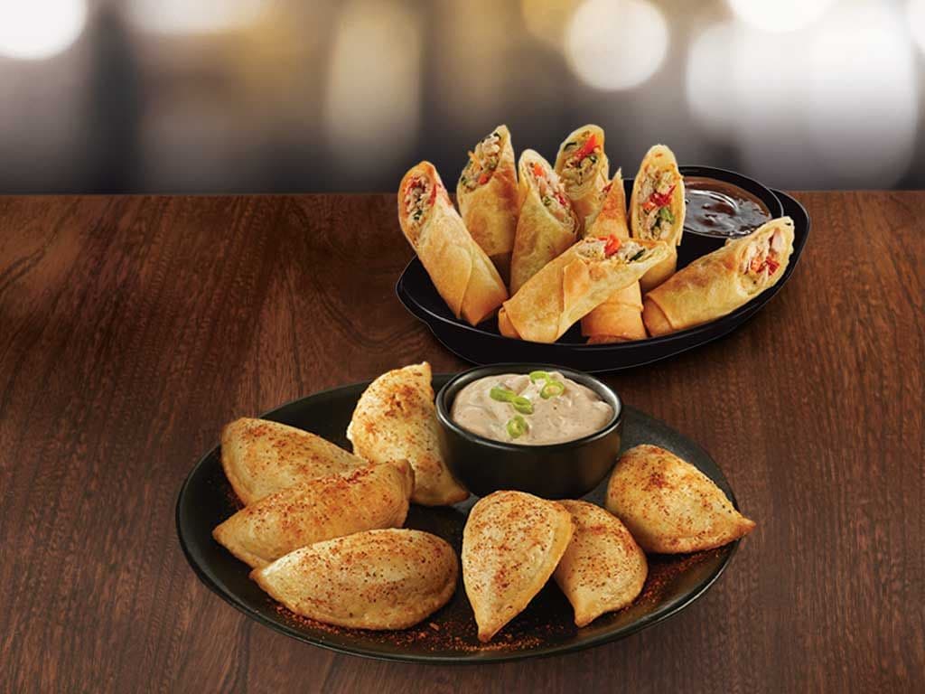 2 for $10 Spring Rolls or Perogies