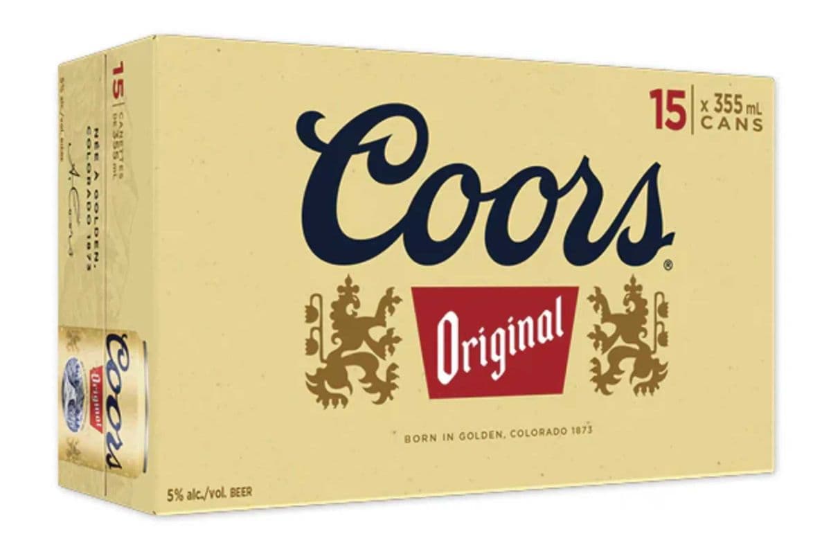 COORS ORIGINAL 15 PACK (1 X 15*355ML) (1 x 355ML)
