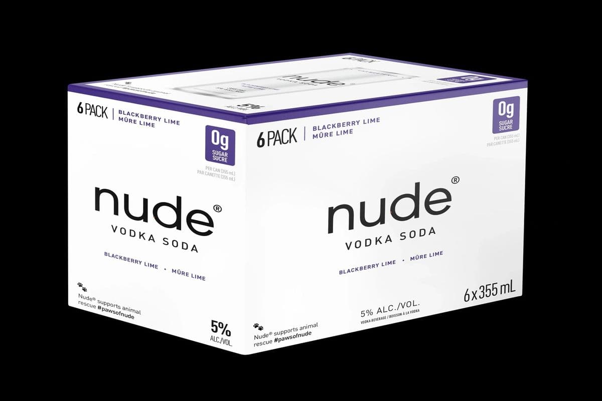 NUDE BLACKCHERRY (6 CANS X 355ML) 5.0% ABV (6 x 355 mL)