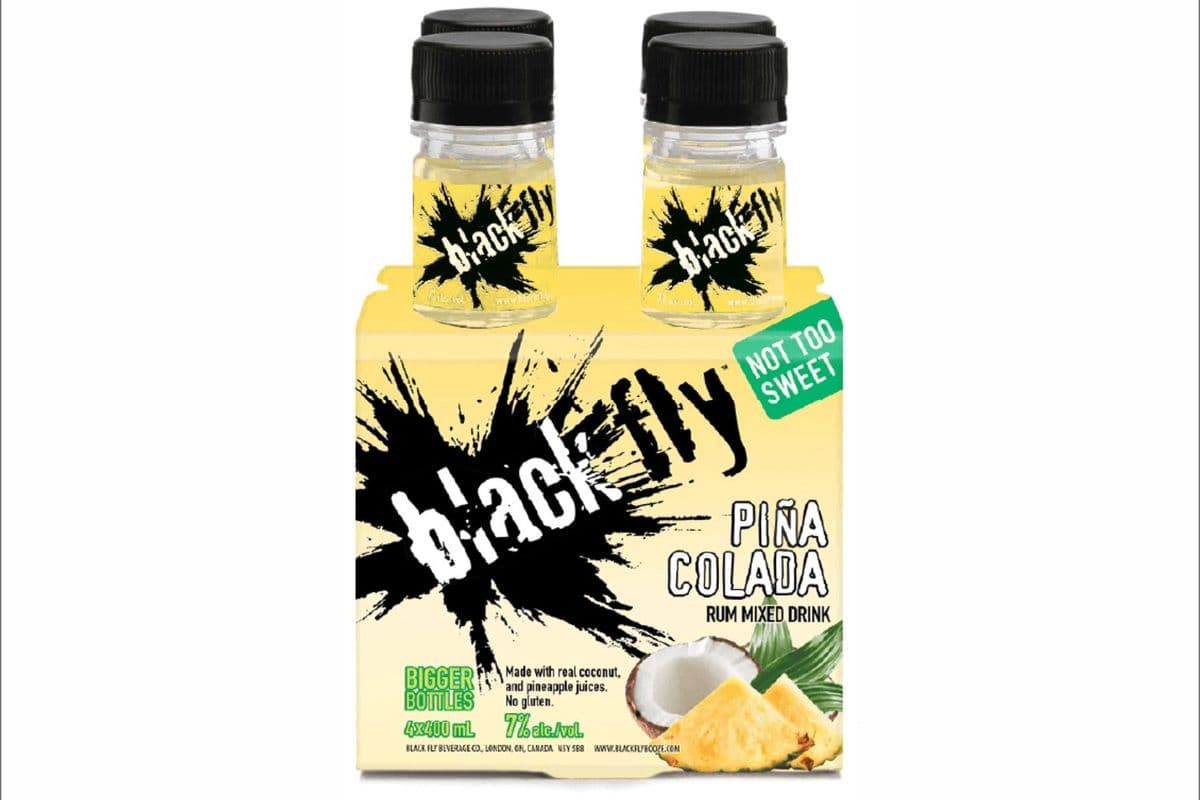 Black Fly Rum Piña Colada 4 Bottle (4 x 400ml)