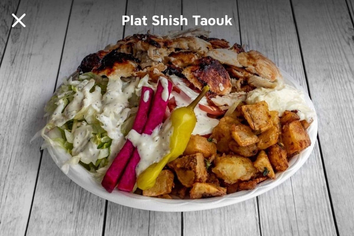 plat de shish taouk
