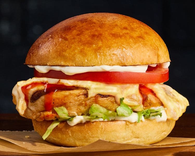 Chicken Cheese Melt Burger