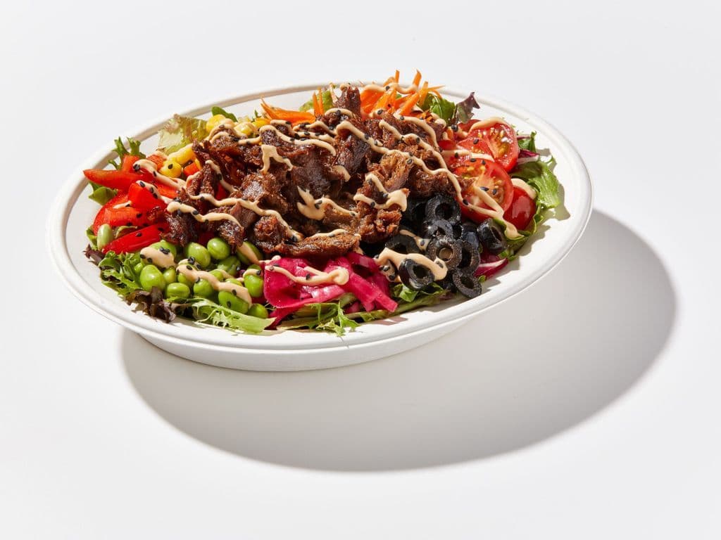 Pulled Shiitake Salad Bowl (Vegan/Vegetarian)