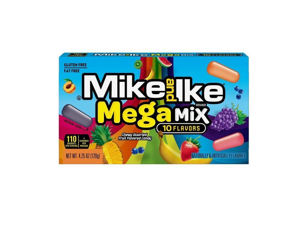 Mike and Ike Mega Mix 120g Fruit Candy Jelly Beans