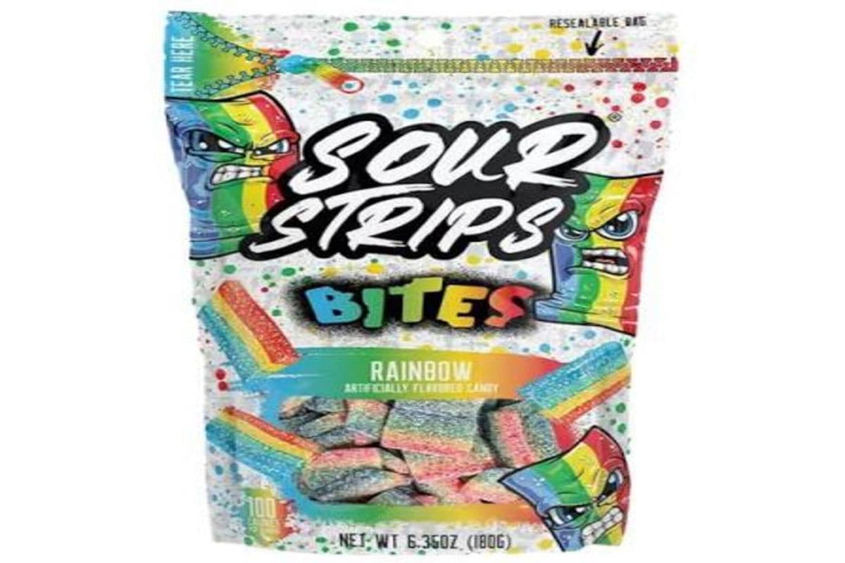 Sour Strips Rainbow Bites (180g)