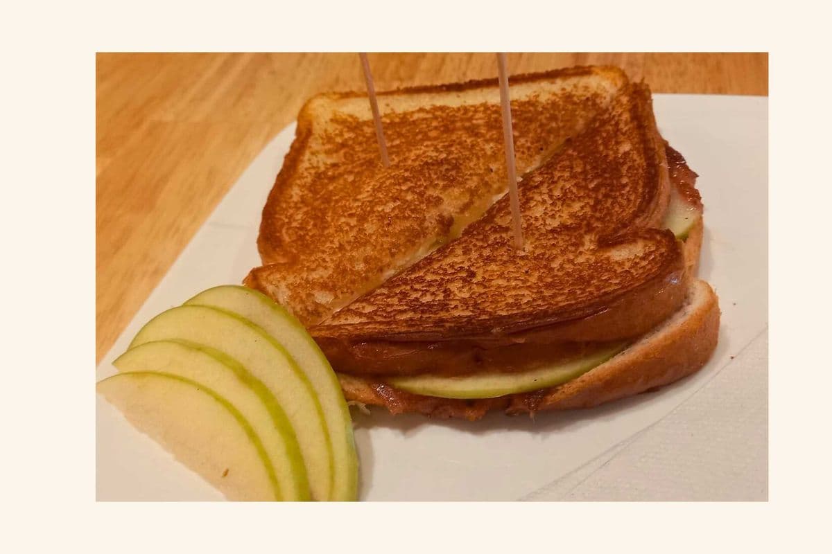 Apple Cranberry Grilled Cheese with Brie