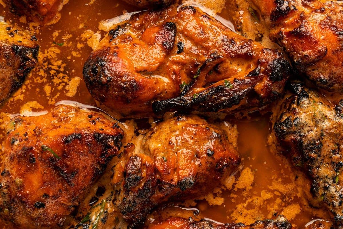 Spicy BBQ Tandoori Chicken Gravy Combo (Half Chicken)