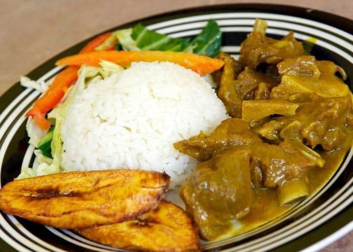 Curry Goat and Oxtail Combo