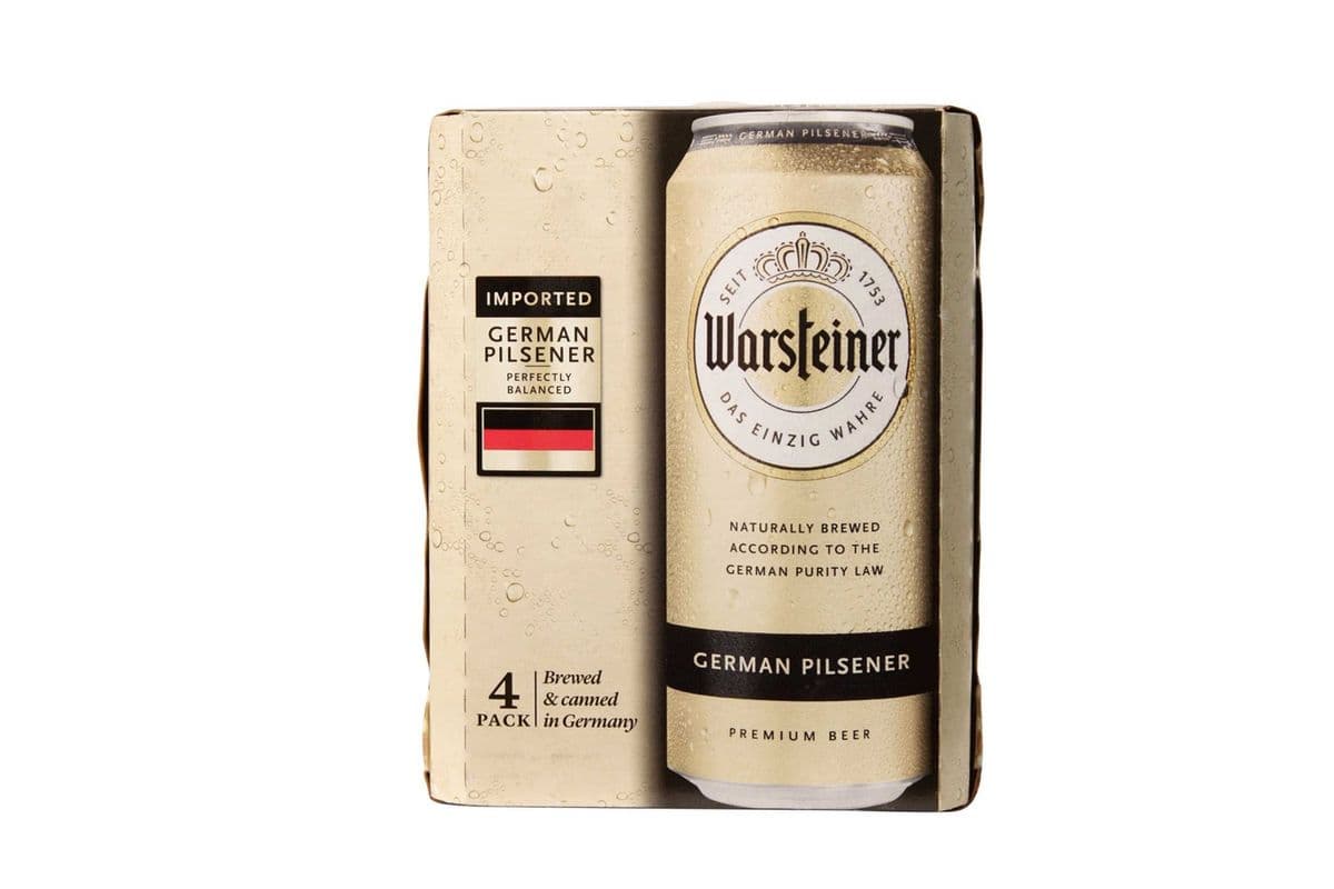 WARSTEINER PILSNER 4 PACK CANS (1 x 500 ML)